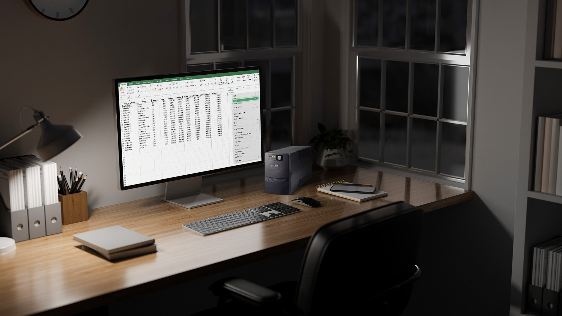 Workspace dengan Perlindungan UPS Line Interactive